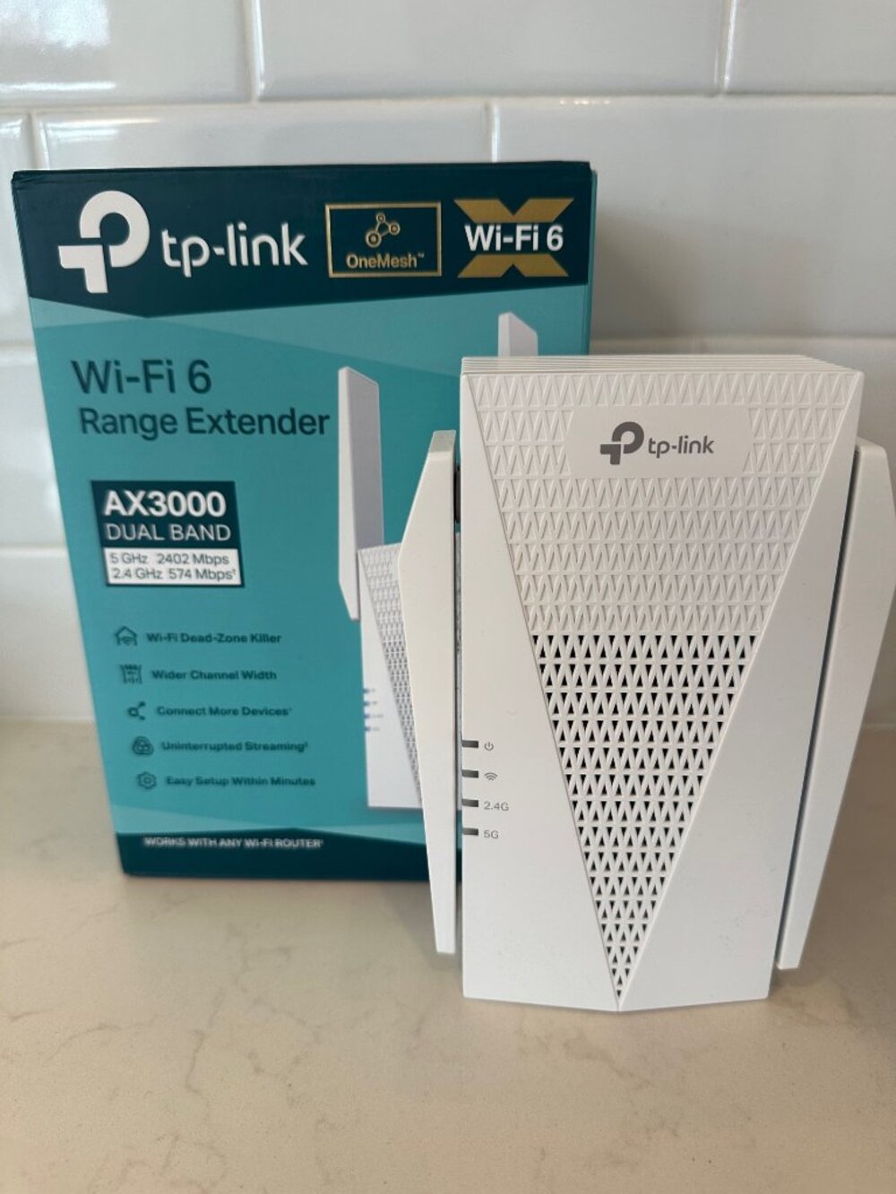 TP-Link AX3000 RE715X Wi-Fi 6 Range Extender Internet Signal Booster EasyMesh